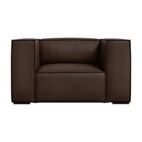 Tamsiai rudas odinis fotelis Madame - Windsor & Co Sofas