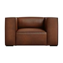 Konjako rudos spalvos odinis fotelis Madame - Windsor & Co Sofas