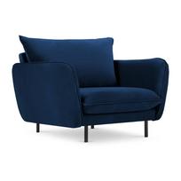 Mėlynas aksomo fotelis Vienna - Cosmopolitan Design