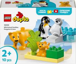 senukai lego - 10442 LEGO® DUPLO Laukinių gyvūnų šeima: pingvinai ir liūtai - 1 nuotrauka