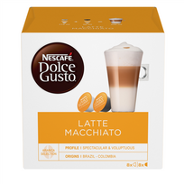 kavos kapsules dolce gusto - Nescafe Dolce Gusto Latte Macchiato, 16 vnt., 194 g - 1 nuotrauka