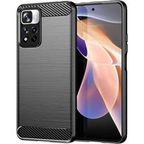 xiaomi redmi note 11 pro deklas - Hurtel "Carbon Case Xiaomi Poco X4 NFC 5G" Black - 1 nuotrauka