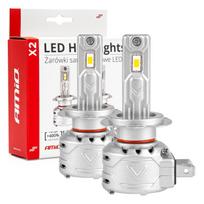 LED lemputės H7 Amio X2  400% 72W 6500K 7920lm