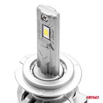 led lemputes zibintu - LED lemputės H7 Amio X2  400% 72W 6500K 7920lm - 3 nuotrauka