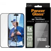 iphone 15 ekrano apsauga - PanzerGlass "Ceramic Screen Protector iPhone 16" Ultra-Wide Fit - 1 nuotrauka