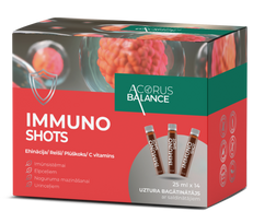 ACORUS BALANCE geriamasis tirpalas vienadoziuose buteliukuose IMMUNO SHOTS 25 ml, N14