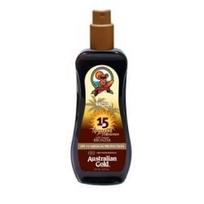 Australian Gold purškiamas kūno pienelis su apsauga nuo saulės SPF 15 (su įdegio skatinimo efektu)