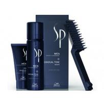Žilus plaukus tonuojančios putos Wella SP Men Gradual Tone ruda spalva 60+30 ml