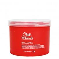 Kaukė ploniems ir normaliems dažytiems plaukams Wella Brilliance Fine  500 ml
