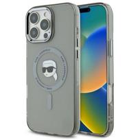 apple pro 3 - Karl Lagerfeld "IML Metal Karl Head MagSafe iPhone 16 Pro" Black - 1 nuotrauka