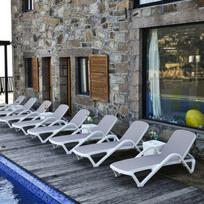 lauko gultai - Gultas Home4you Resort 28575, smėlio - 10 nuotrauka
