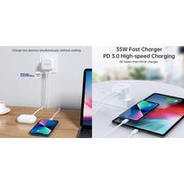 35w pakrovejas - CHOETECH 2x USB Type-C, 35W, PD3.0, Qc3.0 - 2 nuotrauka