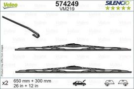 Valytuvai Valeo Silencio 650/280mm