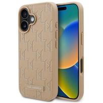 telefono deklas karl lagerfeld - Karl Lagerfeld "Hot Stamp Magsafe iPhone 16" Beige - 1 nuotrauka