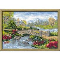 RIOLIS - Create It Yourself - Siuvinėjimo rinkinys „Vasariškas vaizdas“ 1078 (38x26 cm)