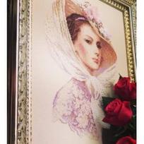 RIOLIS - Premium - Siuvinėjimo rinkinys „Alyvinis vakaras“ 100/028 (30x40 cm)