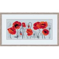 RIOLIS - Premium - Siuvinėjimo rinkinys „Raudonos aguonos“ 100/037 (70x30 cm)