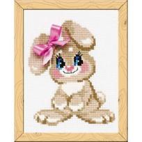 RIOLIS - Happy Bee - Siuvinėjimo rinkinys „Triušiukas“ HB105 (15x18 cm)