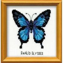 RIOLIS - Happy Bee - Siuvinėjimo rinkinys „Mėlynasis drugelis“ HB095 (13x13 cm)