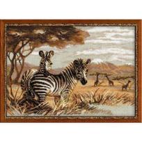 RIOLIS – Create It Yourself – Siuvinėjimo rinkinys „Savanos zebrai“ 1143 (40x30 cm)