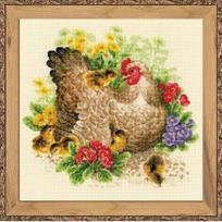RIOLIS – Create It Yourself – Siuvinėjimo rinkinys „Višta“ 1480 (30x30 cm)
