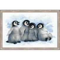 RIOLIS – Create It Yourself – Siuvinėjimo rinkinys „Juokingi pingvinai“ 1323 (40x25 cm)