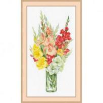 Gladiolės - siuvinėjimo rinkinys iš RIOLIS Nr.:1446