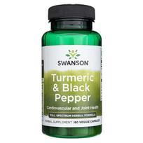 swanson ciberzole - Swanson Ciberžolė ir juodieji pipirai - 60 Veggie kapsulių - 1 nuotrauka