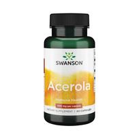 c vitaminas 500 - SWANSON, Acerola ir Natūralus Vitaminas C, 60 kapsulių - 1 nuotrauka