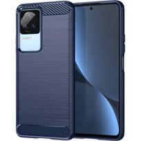 poco f4 - Hurtel "Carbon Case Xiaomi Poco F4 5G" Blue - 1 nuotrauka