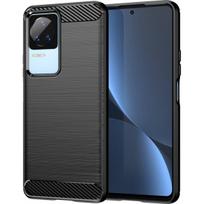 poco f4 - Hurtel "Carbon Case Xiaomi Poco F4 5G" Black - 1 nuotrauka