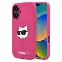 Karl Lagerfeld "Silicone Choupette Head Print MagSafe iPhone 16" Pink