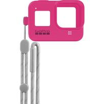 gopro deklas - GoPro Sleeve + Lanyard For Hero8 Pink - 3 nuotrauka