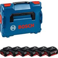 akumuliatorius bosch 6.0 - Bosch GBA 18V; 18 V; 6x4,0 Ah + lagaminas - 2 nuotrauka