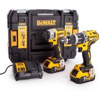 akumuliatorines dewalt - DeWalt DCK266P2T įrankių rinkinys (DCD796 + DCF887), 18 V, 2 x 5,0 Ah, įkroviklis + lagaminas - 1 nuotrauka