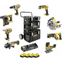 dewalt dcs367 - DeWalt (DCK856P4-QW) rinkinys, 18 V, 4 x 5 Ah, dvigubas įkroviklis, 3 lagaminai + vežimėlis - 1 nuotrauka