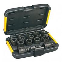 dewalt smuginiu galvuciu rinkinys - Dewalt smūginių galvučių rinkinys, šešiakampės 1/2" 6-27mm (DT7506), 17 vnt. - 1 nuotrauka