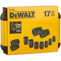 dewalt smuginiu galvuciu rinkinys - Dewalt smūginių galvučių rinkinys, šešiakampės 1/2" 6-27mm (DT7506), 17 vnt. - 4 nuotrauka