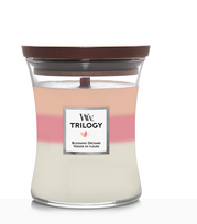 Woodwick Aromatinė žvakė (Trilogy Blooming Orchard), 275 g
