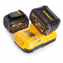 18 ah akumuliatorius dewalt - DeWalt akumuliatorių FlexVolt DCB546 2 x 6 Ah, 54 V ir įkroviklio DCB118 rinkinys DCB118T2 - 3 nuotrauka