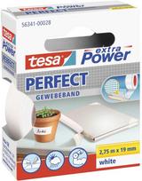 Tesa Extra Power Perfect Lipni juosta 19 mm, 2,75 m, baltos spalvos