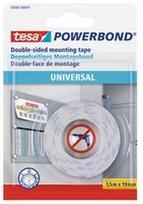Dvipusė lipni juosta vidaus darbams TESA Universal, 1,5x19mm