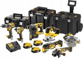 akumuliatorines dewalt - DeWALT  Combo DCD796+DCF887+DCS355+DCS334+DCH273+DCG405+DCS570, 18V XR, DeWalt [DCK755P3T-QW] 3x5.0Ah, - 1 nuotrauka