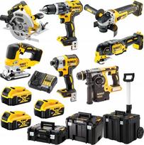 akumuliatorines dewalt - DeWALT  Combo DCD796+DCF887+DCS355+DCS334+DCH273+DCG405+DCS570, 18V XR, DeWalt [DCK755P3T-QW] 3x5.0Ah, - 2 nuotrauka