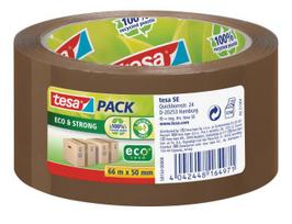 tesa lipni juosta - Ekologiška ir stipri pakavimo juosta TESA PACK Eco & Strong, 50mm x 66m, rudos sp. - 1 nuotrauka