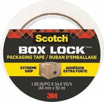 Q-Connect SCOTCH®Box Lock pakavimo juosta, 48mm x 50m, 1 vnt, skaidri