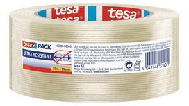 tesa lipni juosta 50mm - Tesa MONO FILAMENT pakavimo juosta sustiprinta stiklo pluošto 50m 50mm - 45900-0000-00 - 1 nuotrauka