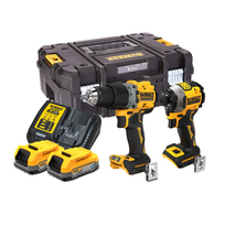 dewalt 18v dcd805 dcf850 - DEWALT (2x1,7Ah PowerStack) DCK2050E2T-QW  - 1 nuotrauka