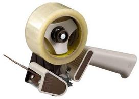 3M Scotch Handabroller für Verpackungsklebeband bis 66 m für Packband bis 50 mm x 66 m, Metallausführung (H180)