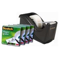 3M Tape Scotch® Magic™ 19 mm x 33 m 4 liniuotė + 1 tipo C60 dozatorius